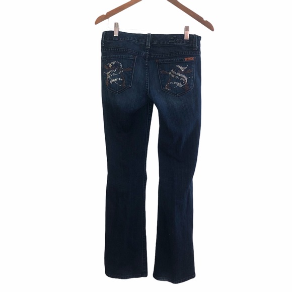 Seven Womens Bootcut Dark Wash Jeans - Picture 2 of 7